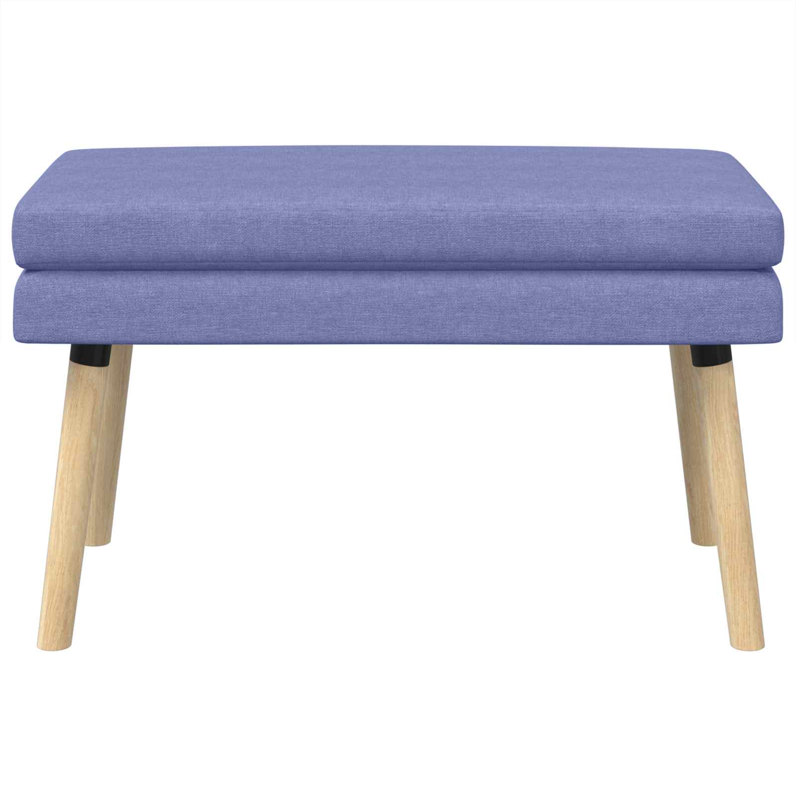 Klupa s dvostrukim slojem Traper plava 80 x 40 x 47 cm Tkanina