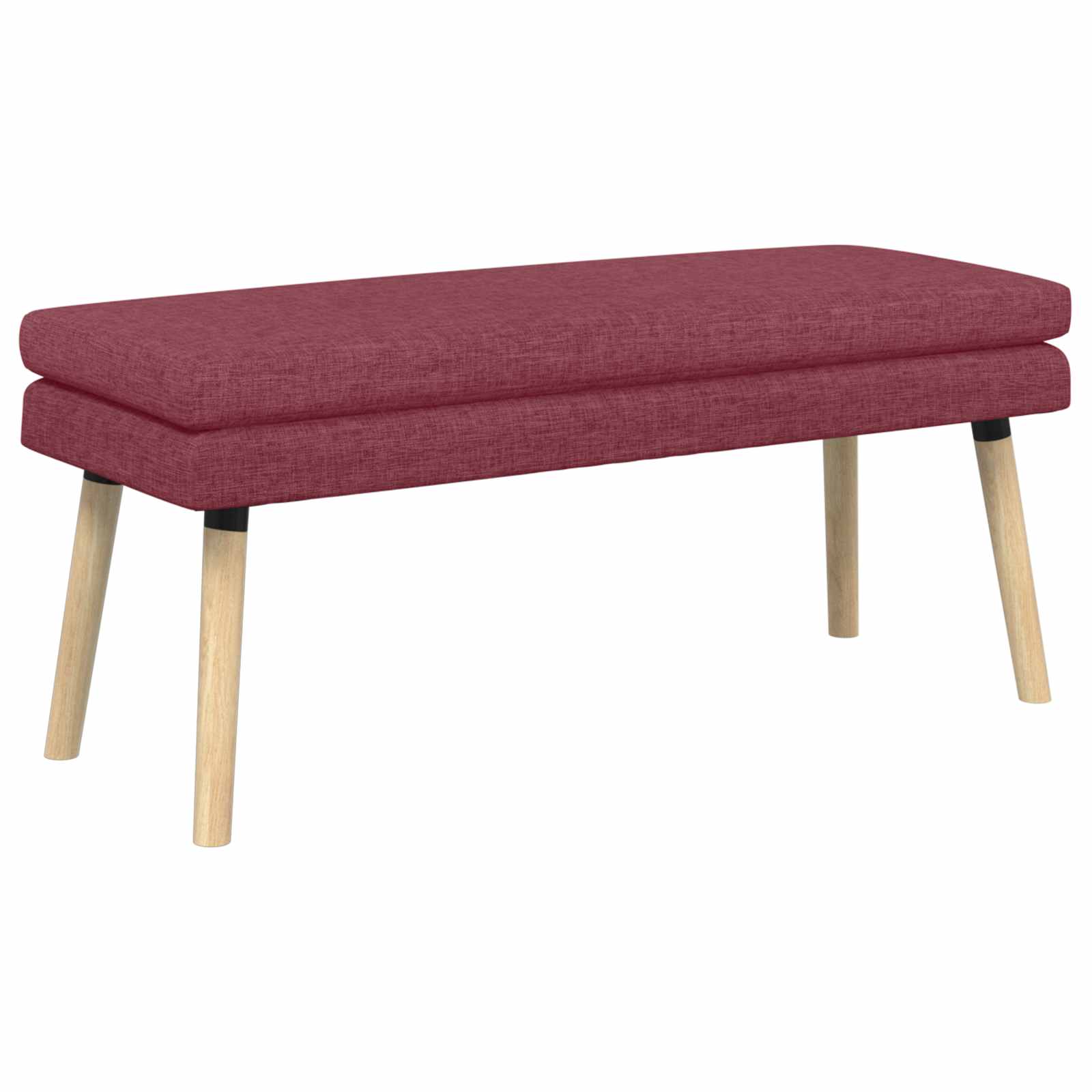 Klupa s dvostrukim slojem Vinska crvena 110 x 40 x 47 cm