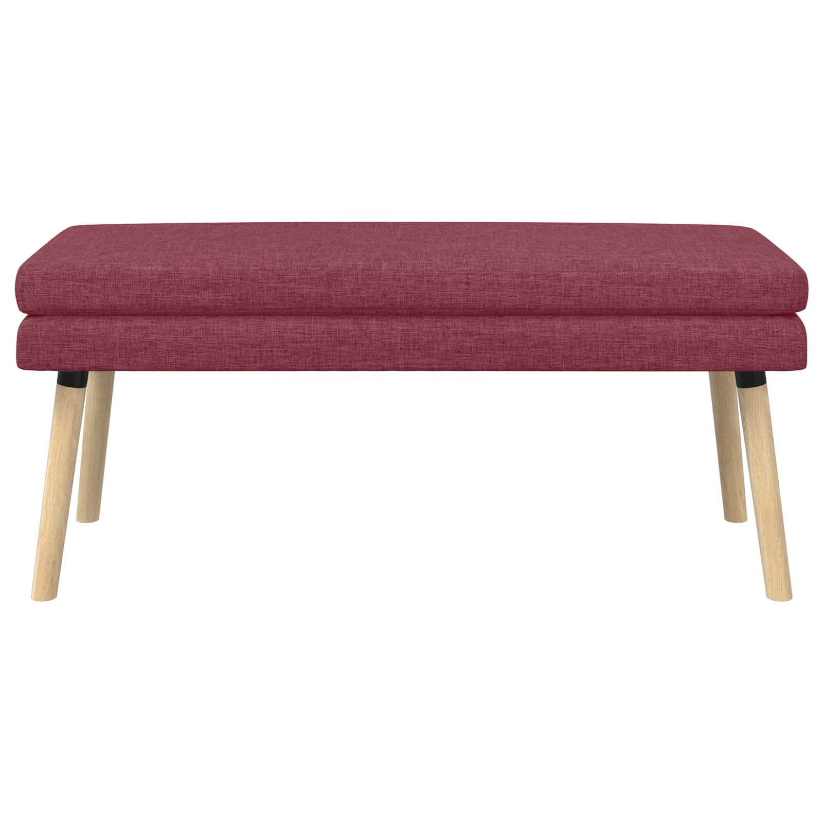Klupa s dvostrukim slojem Vinska crvena 110 x 40 x 47 cm