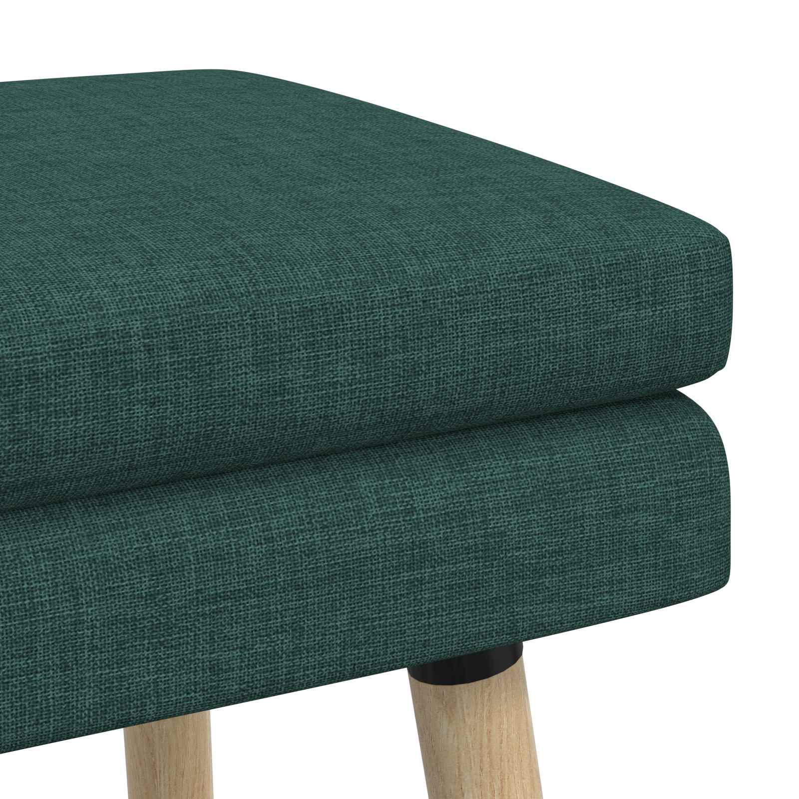 Klupa s dvostrukim slojem Tamnozelena 110 x 40 x 47 cm Tkanina