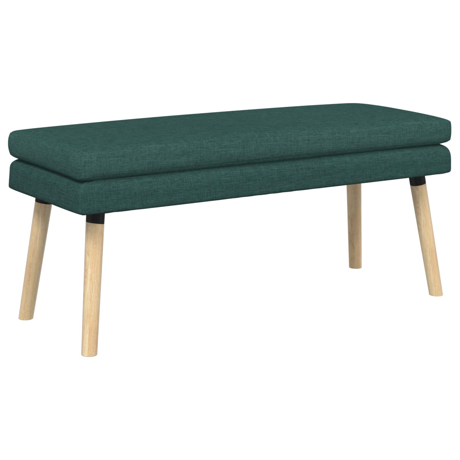 Klupa s dvostrukim slojem Tamnozelena 110 x 40 x 47 cm Tkanina