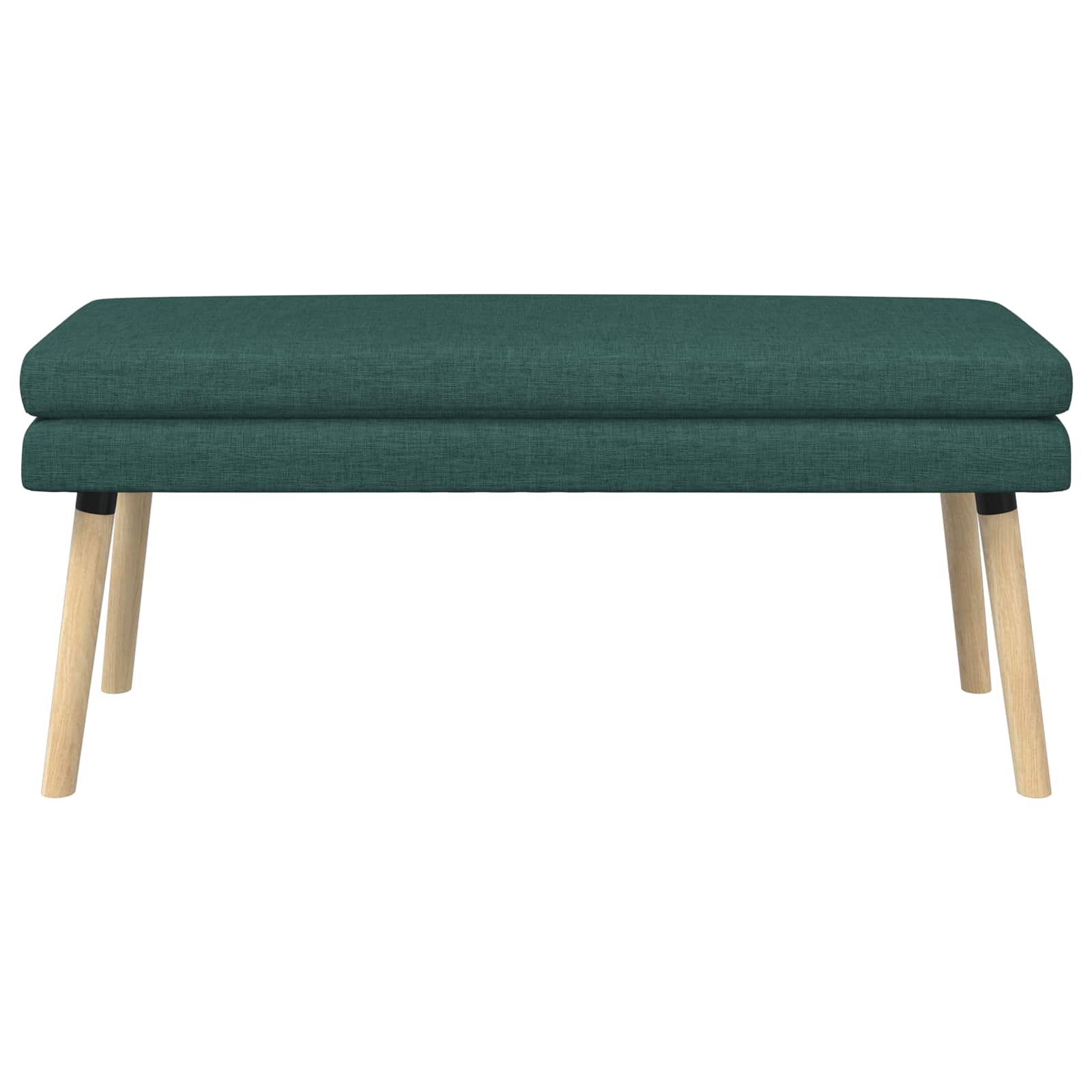 Klupa s dvostrukim slojem Tamnozelena 110 x 40 x 47 cm Tkanina