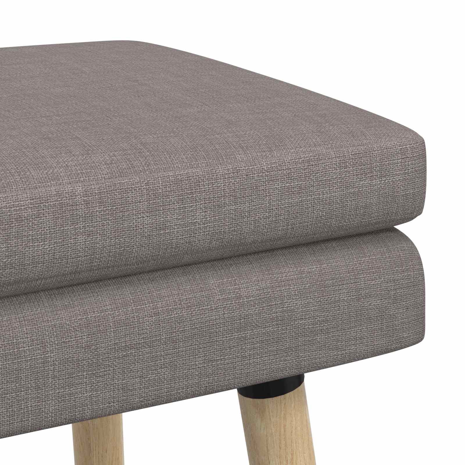 Klupa s dvostrukim slojem Sivosmeđa 110 x 40 x 47 cm Tkanina