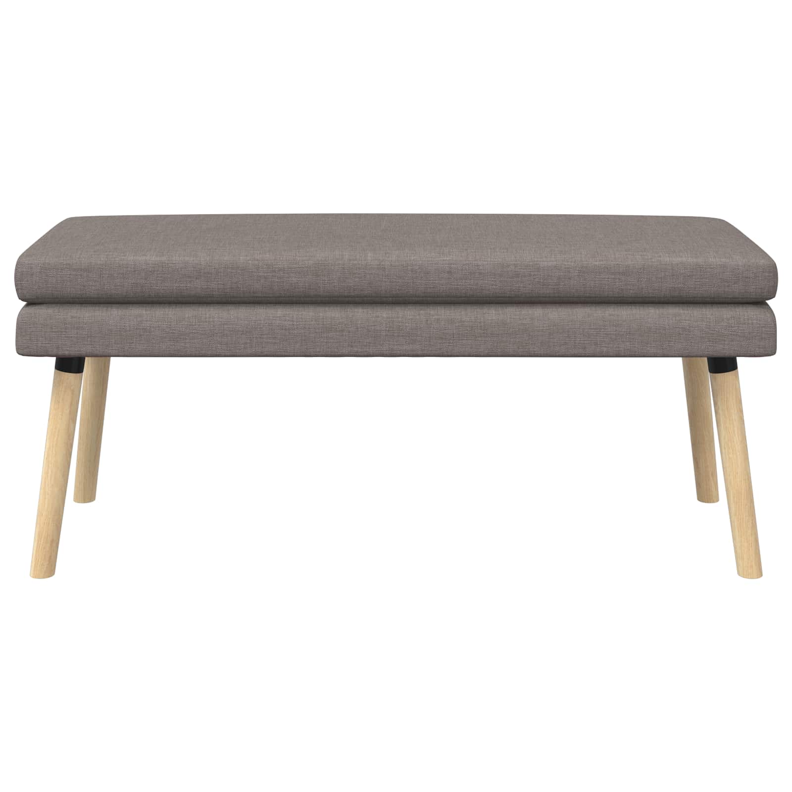 Klupa s dvostrukim slojem Sivosmeđa 110 x 40 x 47 cm Tkanina