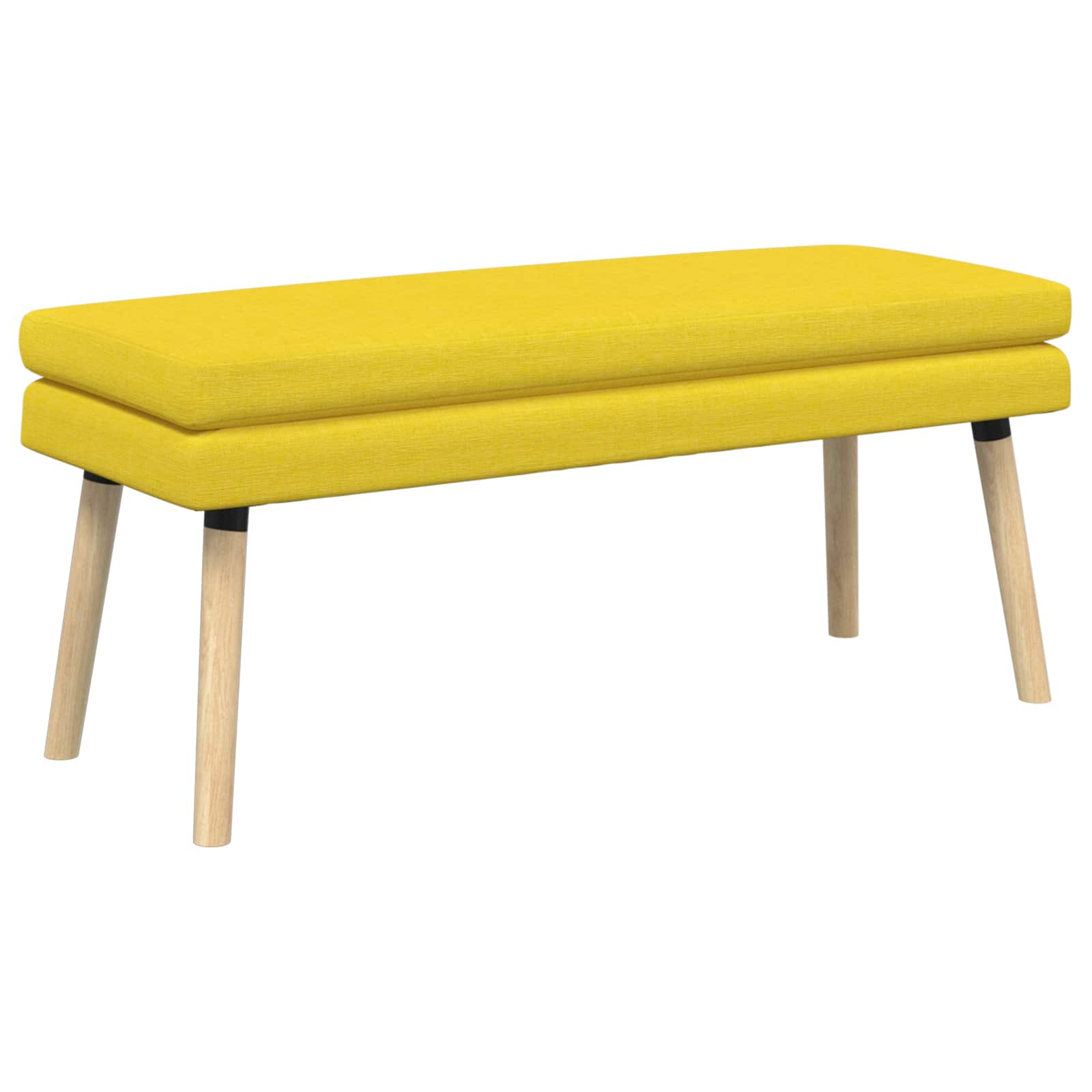 Klupa s dvostrukim slojem Svijetlo žuta 110 x 40 x 47 cm