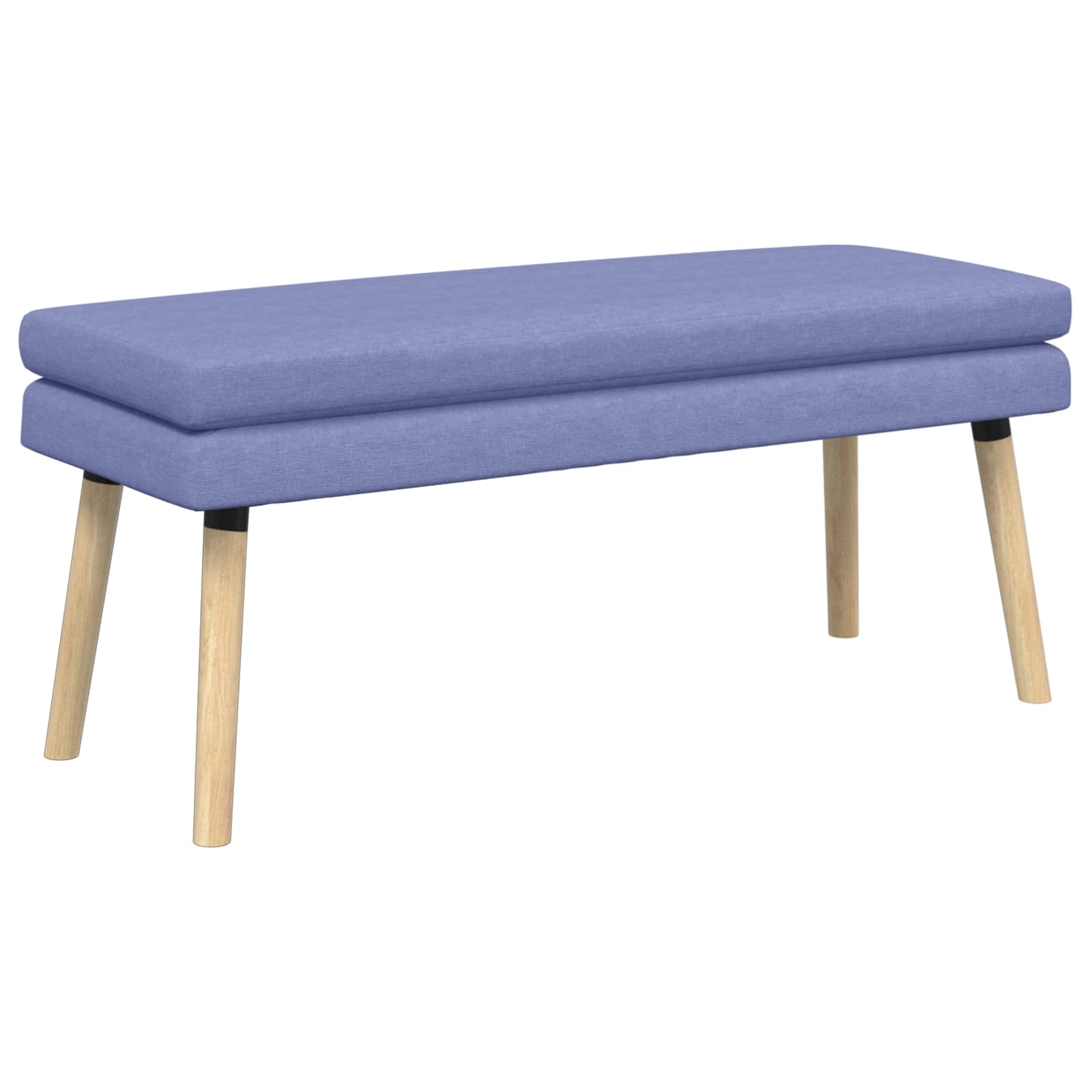 Klupa s dvostrukim slojem Traper plava 110 x 40 x 47 cm Tkanina