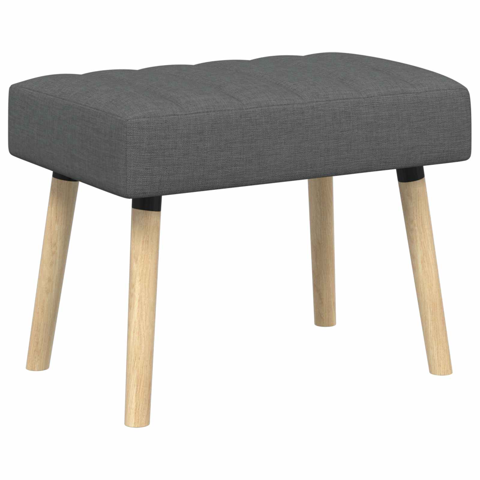 Klupa s utorima Tamnosiva 60 x 40 x 45 cm Tkanina