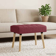 Klupa s utorima Vinska crvena 60 x 40 x 45 cm Tkanina