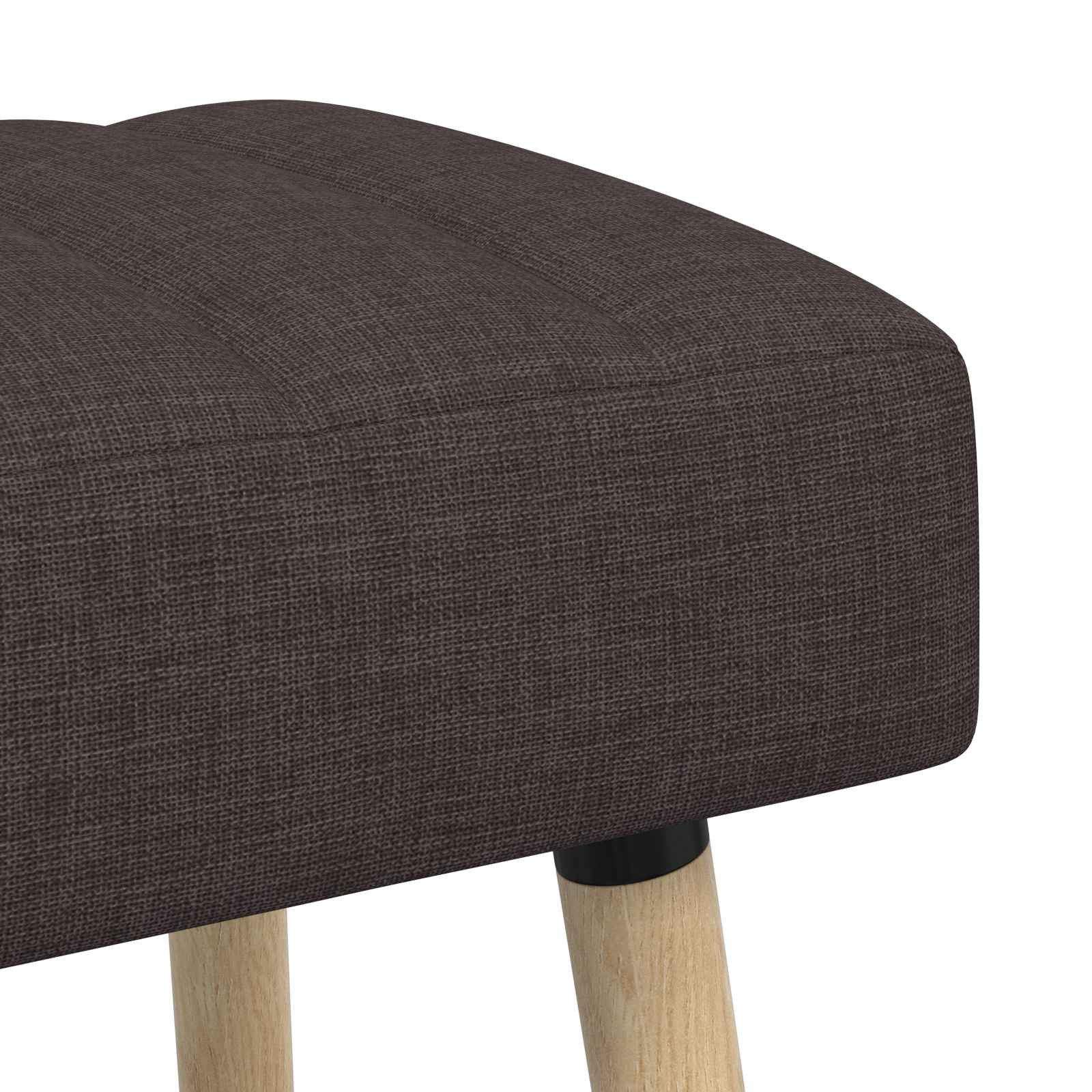 Klupa s utorima Tamno smeđa 60 x 40 x 45 cm Tkanina