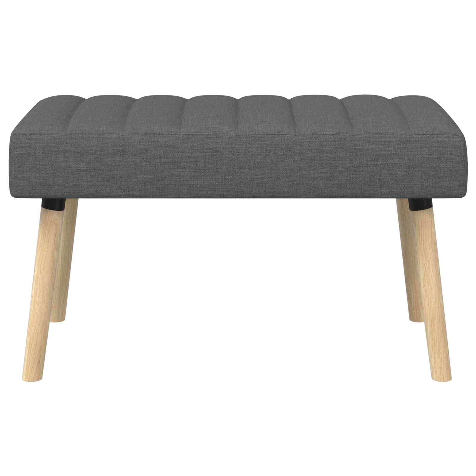Klupa s utorima Tamnosiva 80 x 40 x 46 cm Tkanina