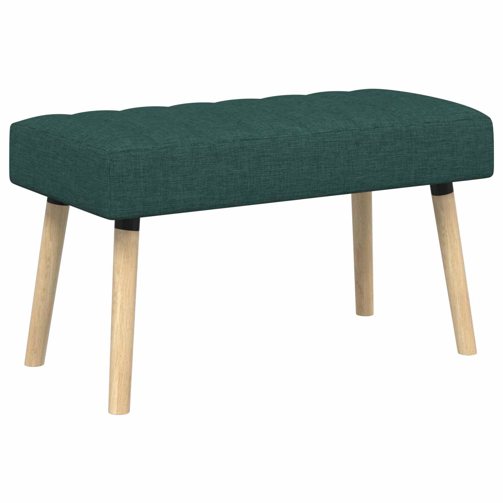 Klupa s utorima Tamnozelena 80 x 40 x 46 cm Tkanina