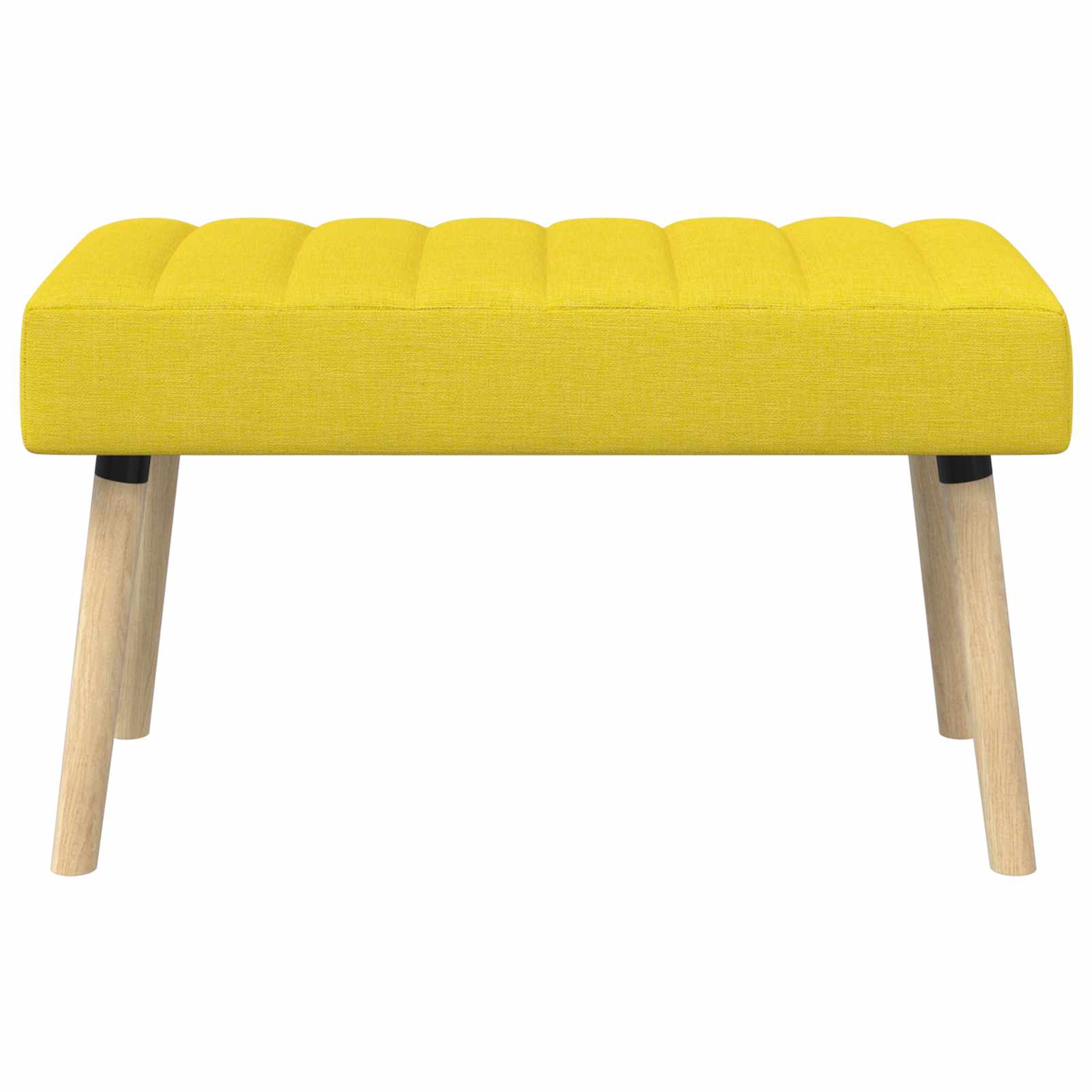 Klupa s utorima Svijetlo žuta 80 x 40 x 46 cm Tkanina
