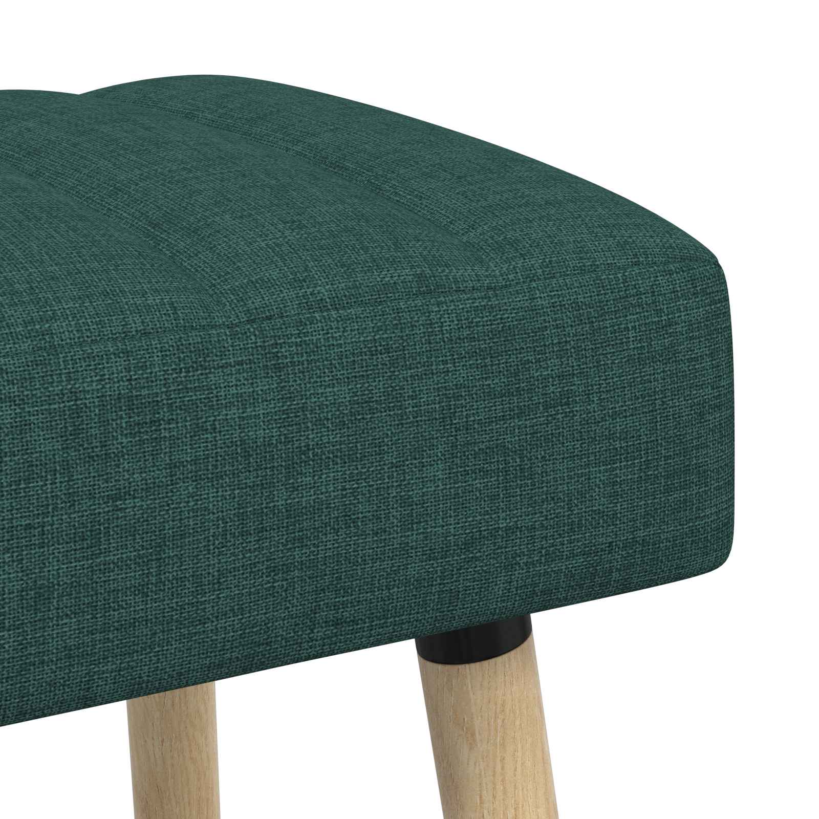 Klupa s utorima Tamnozelena 110 x 40 x 46 cm Tkanina