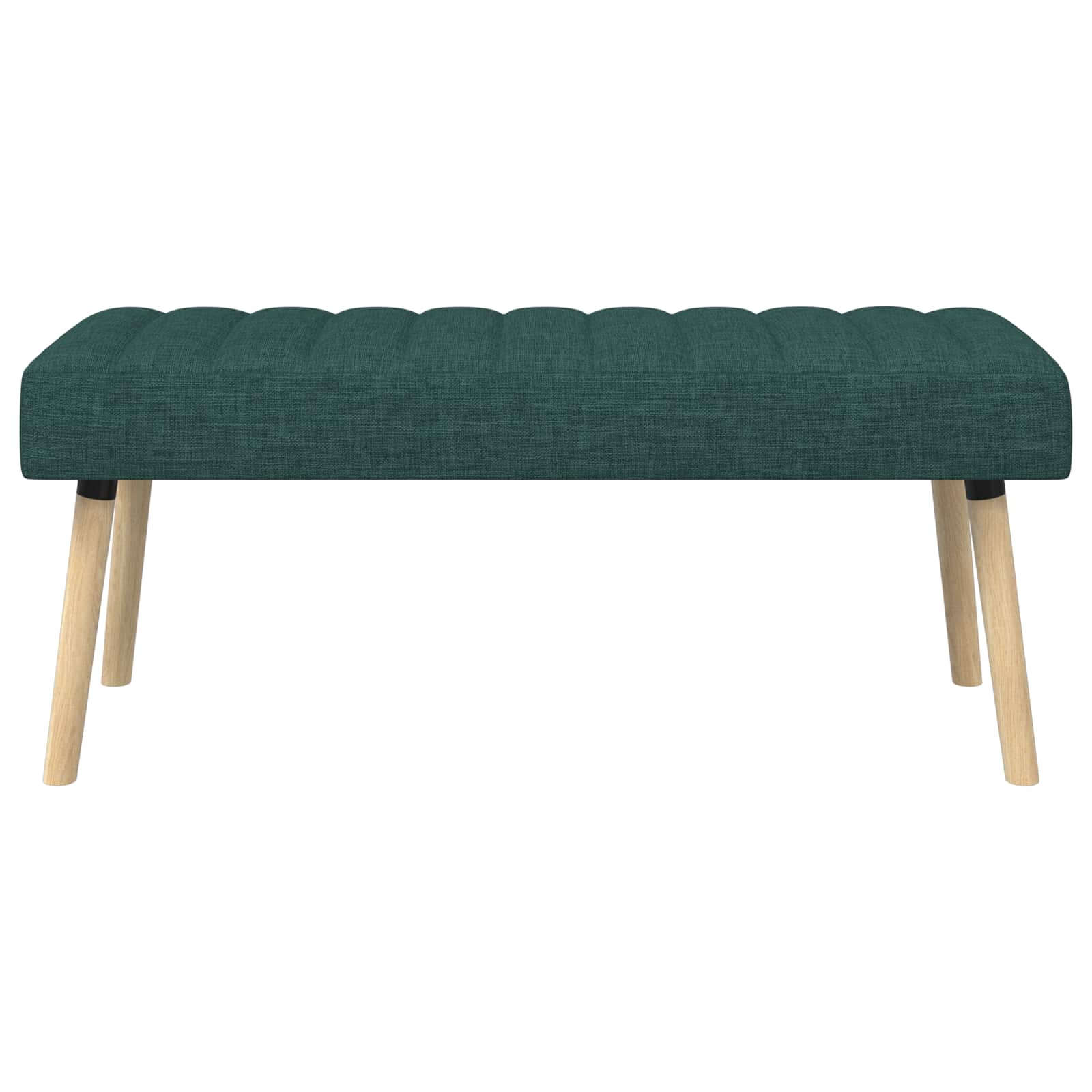 Klupa s utorima Tamnozelena 110 x 40 x 46 cm Tkanina