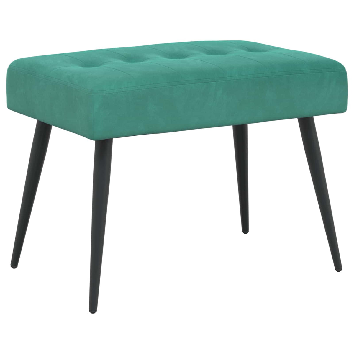 Klupa s gumbastim tkanjem Tirkizna 60 x 40 x 45 cm Baršun