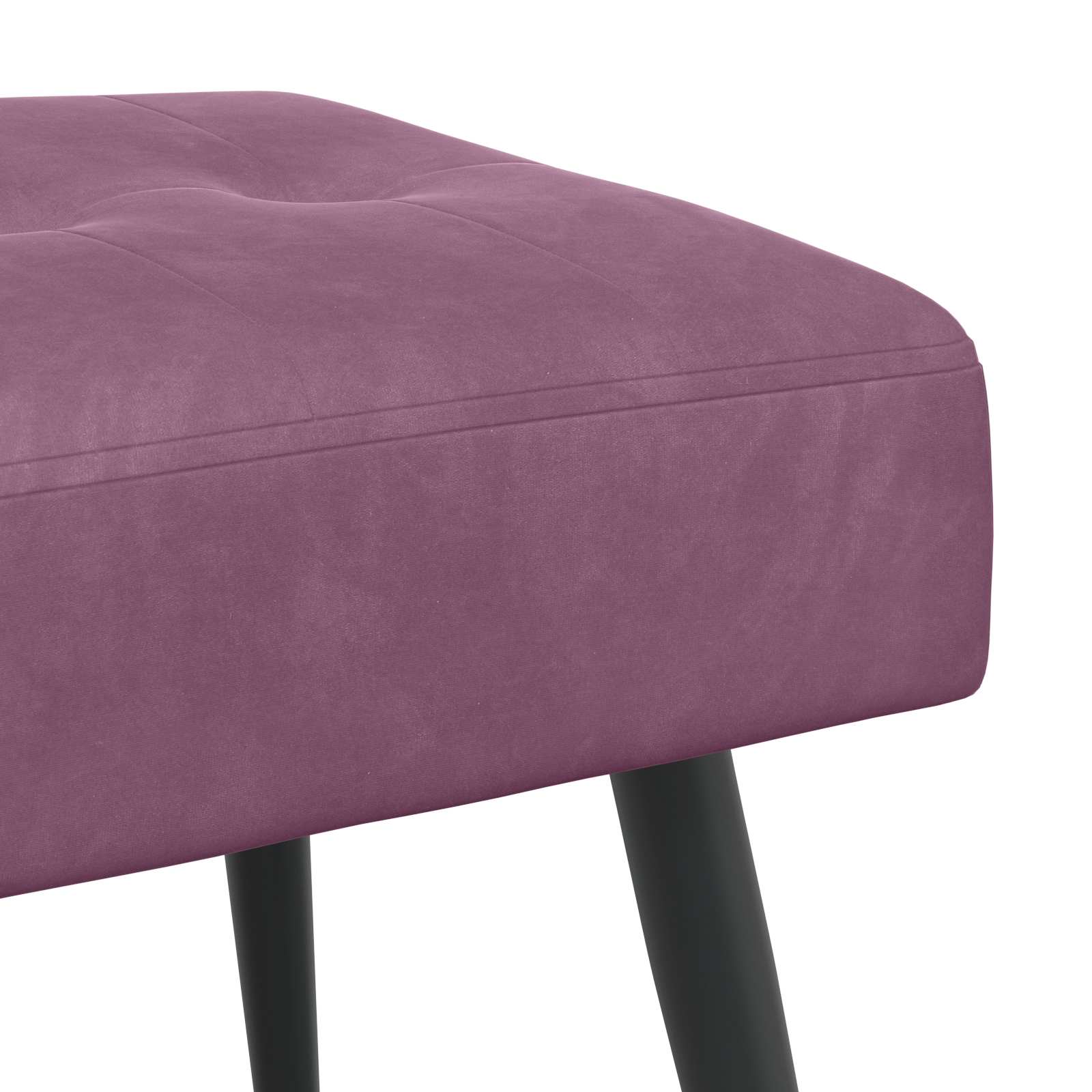 Klupa s gumbastim tkanjem Ljubičasta 80 x 40 x 46 cm Baršun