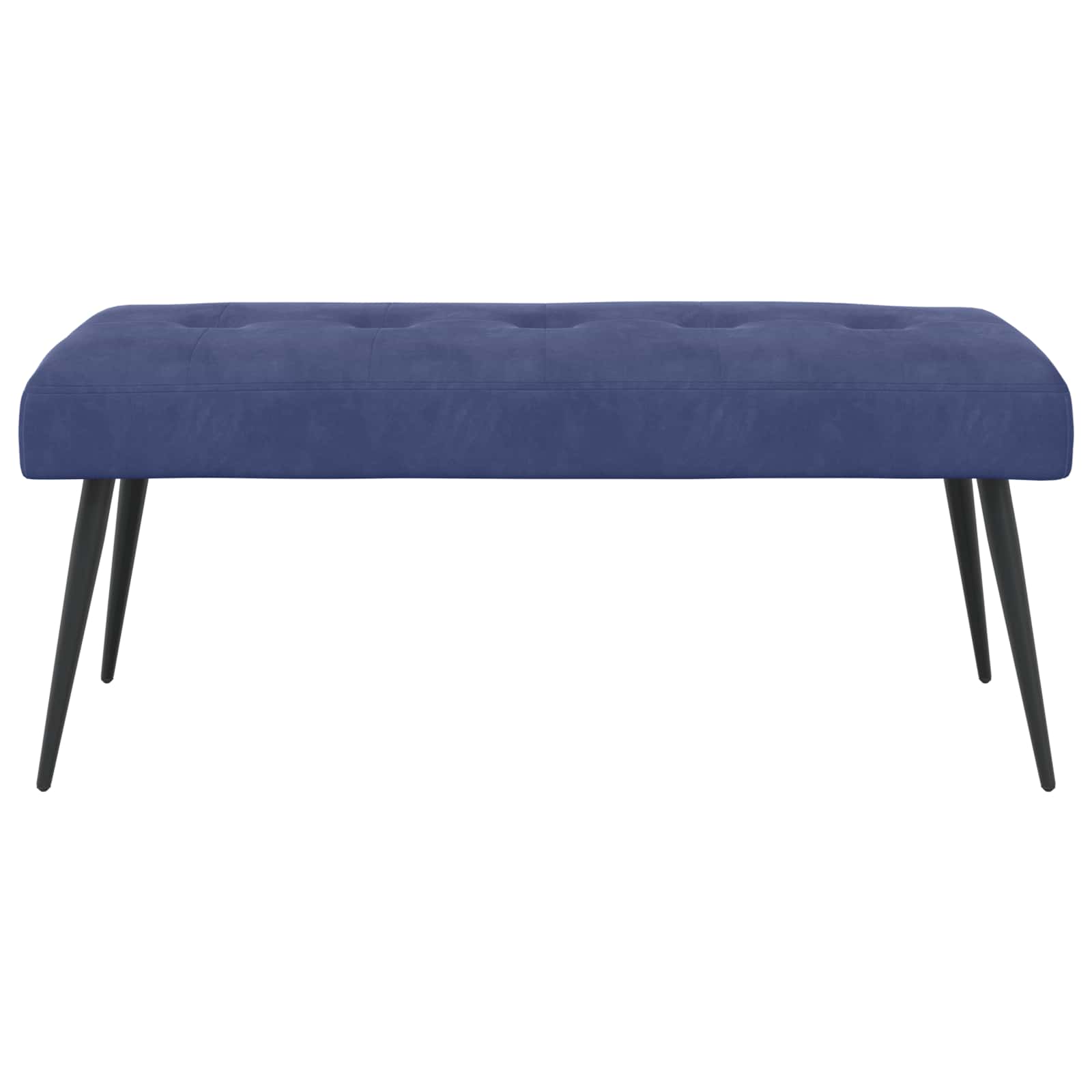 Klupa s gumbastim tkanjem Policijska plava 110 x 40 x 46 cm