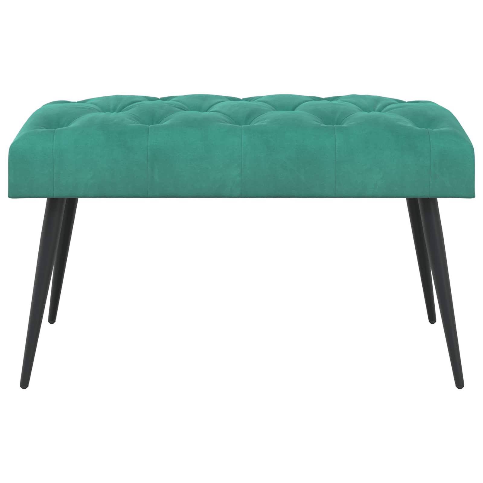 Klupa s gumbastim tkanjem Tirkizna 80 x 40 x 46 cm Baršun