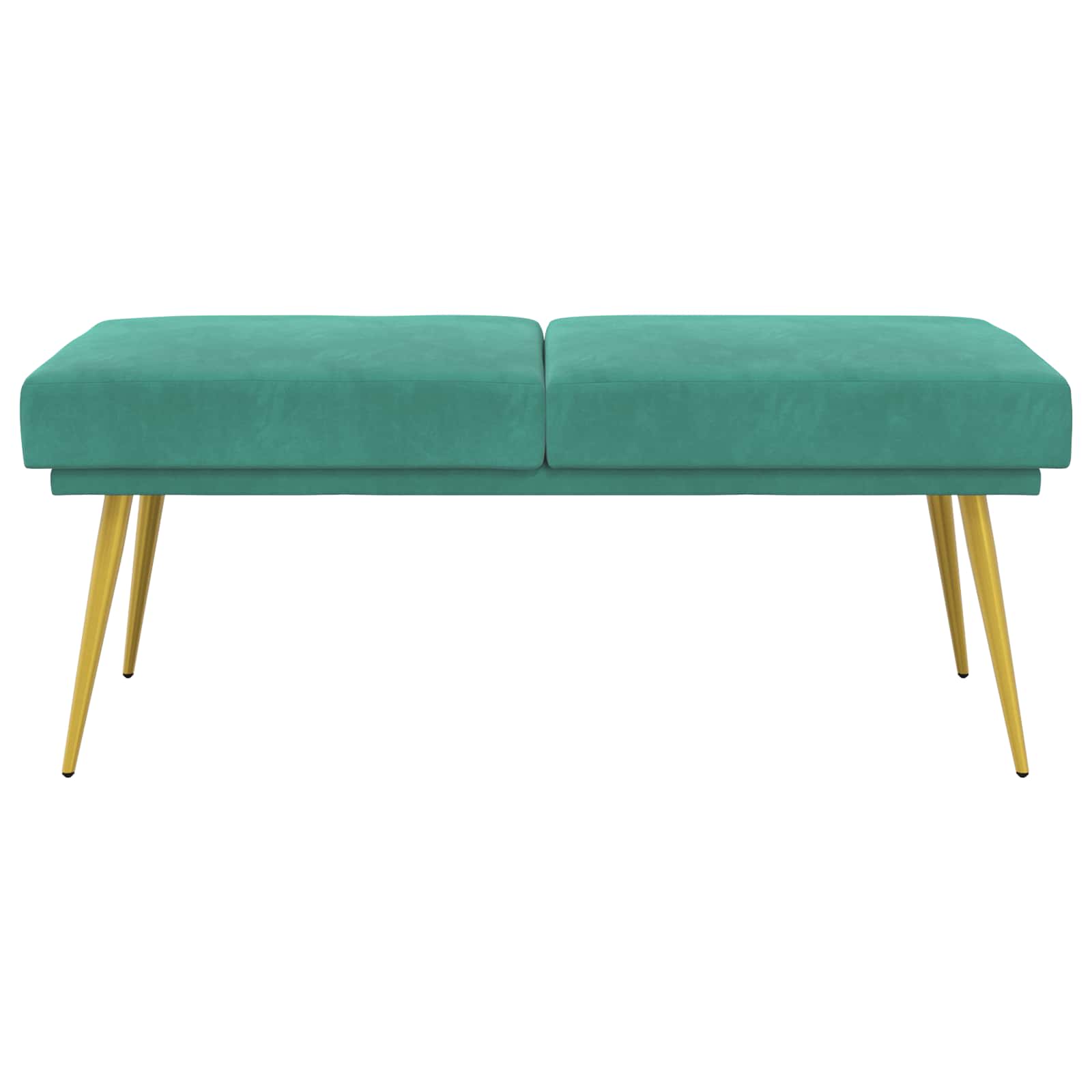 Klupa s dvostrukim slojem Tirkizna 120 x 45 x 46 cm Baršun