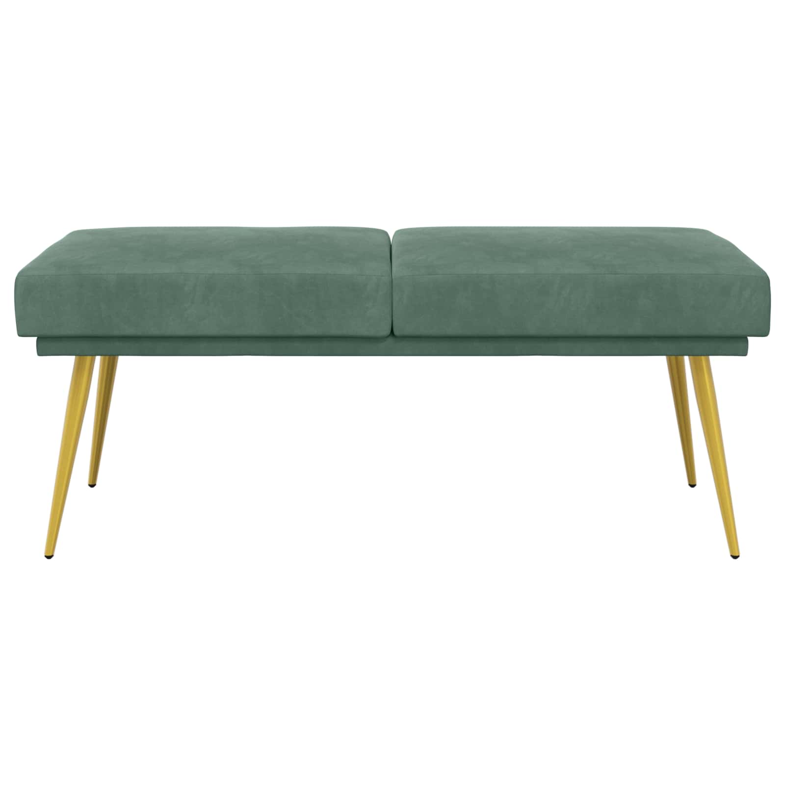 Klupa s dvostrukim slojem Morska zelena 120 x 45 x 46 cm Baršun