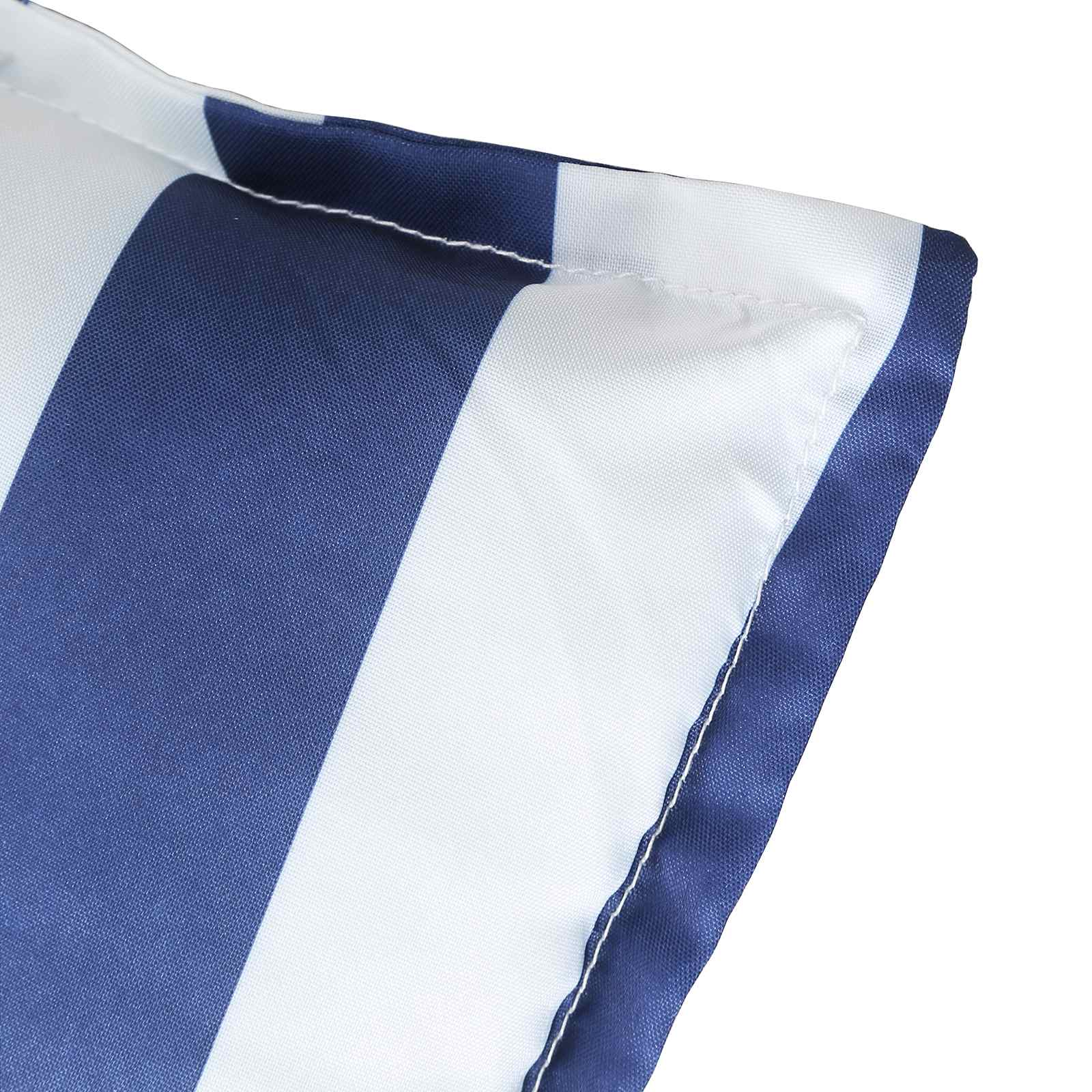 Jastučić za van 2 pcs Plava i bijela 120 x 50 x 7 cm Tkanina