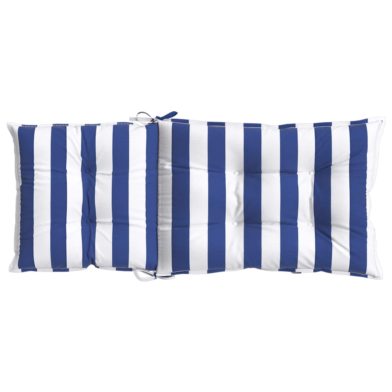 Jastučić za van 2 pcs Plava i bijela 120 x 50 x 7 cm Tkanina