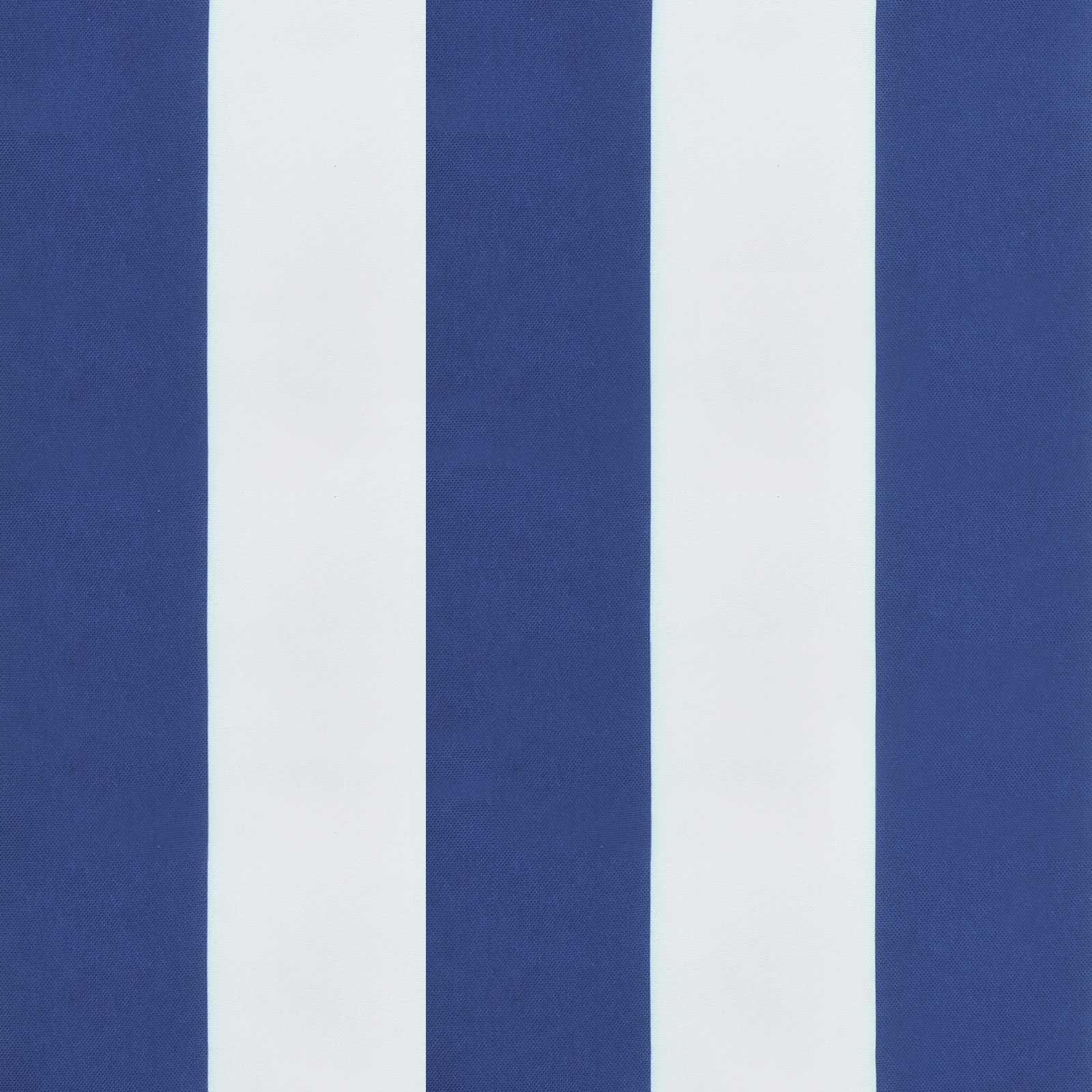 Jastučić za van 4 pcs Plava i bijela 120 x 50 x 7 cm Tkanina