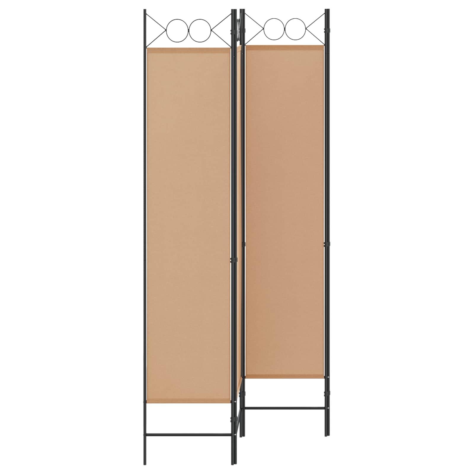 4-panelni pregradni zid Bež 160 x 200 cm Tkanina