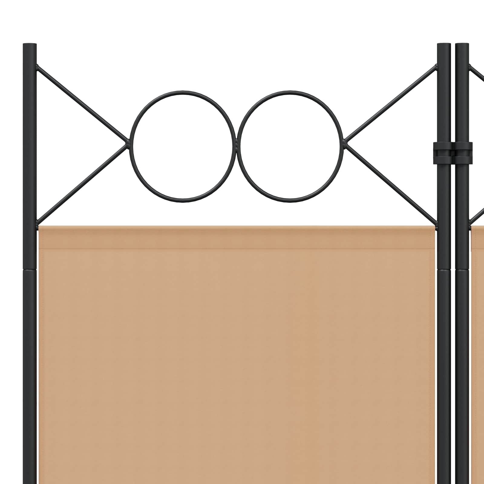 Razdjelnik prostora s 6 panela Bež 240 x 200 cm Tkanina