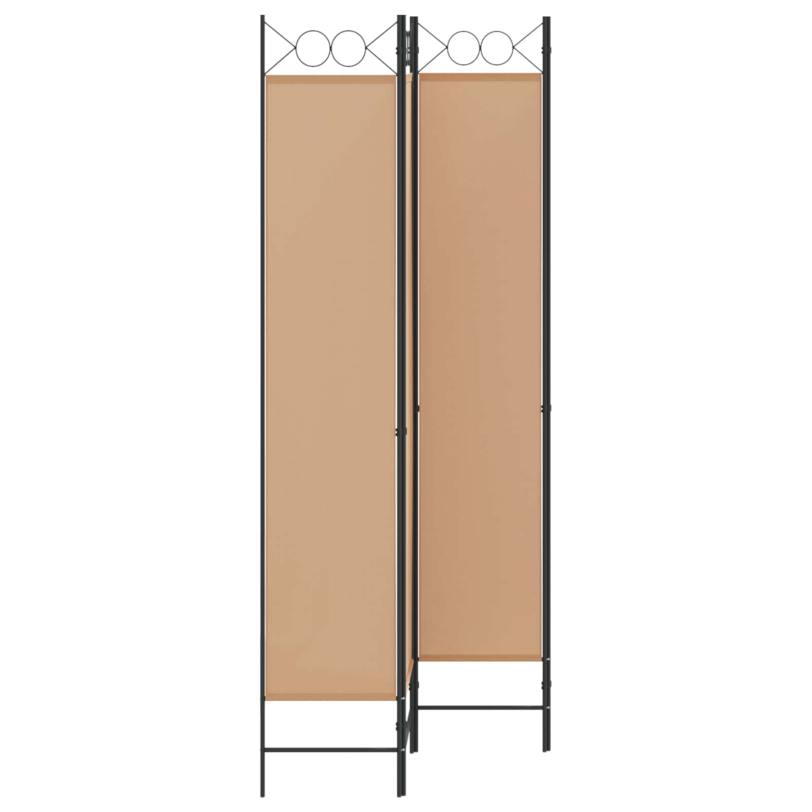 4-panelni pregradni zid Bež 160 x 220 cm Tkanina