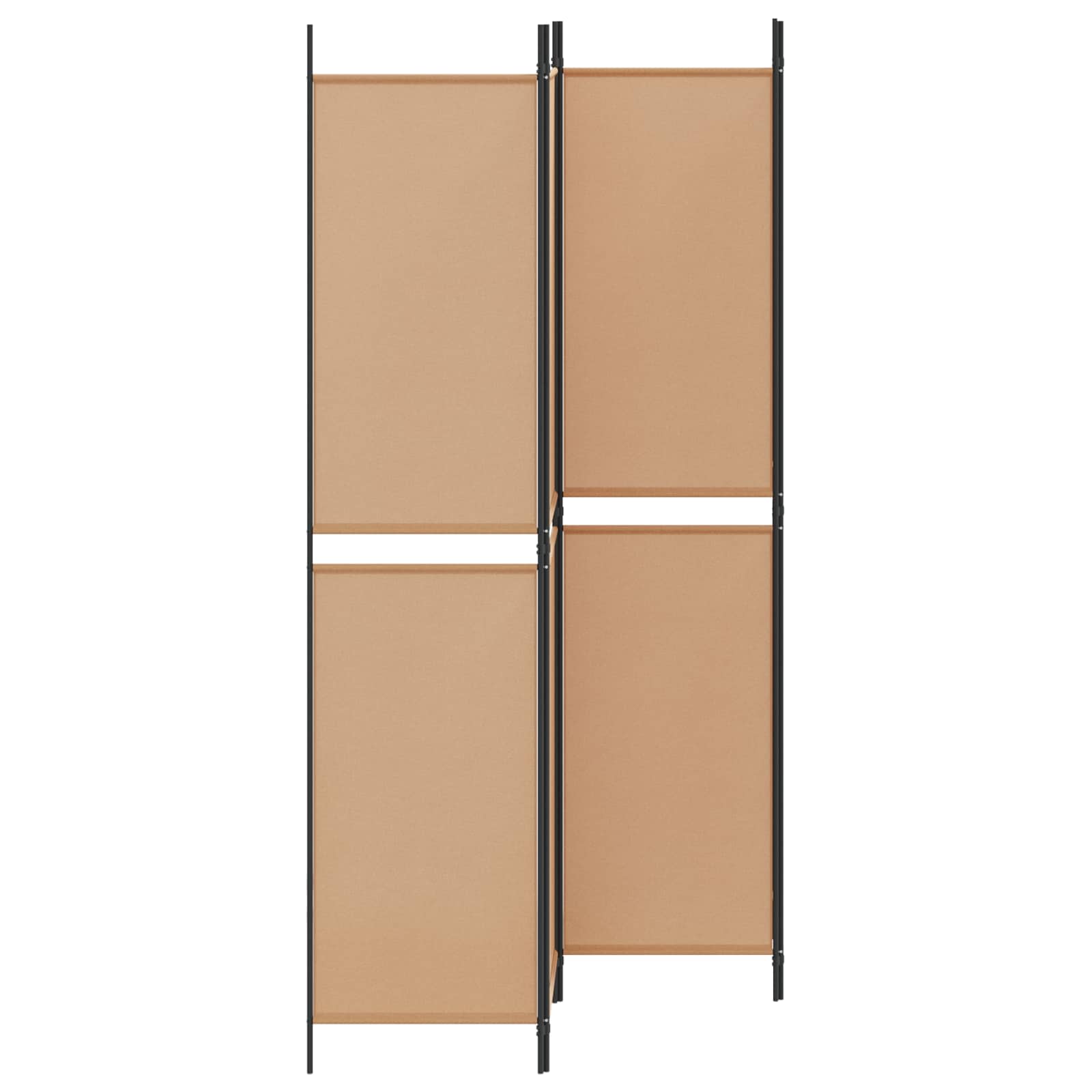 4-panelni pregradni zid Bež 200 x 220 cm Tkanina