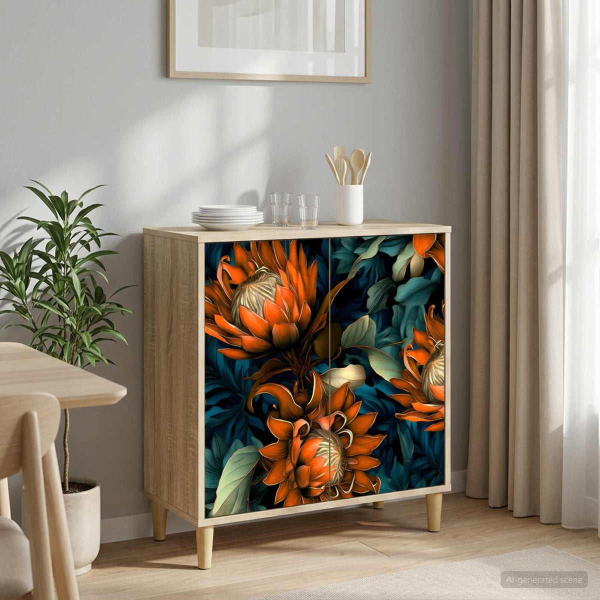 Kreveta LOCHEM Sonoma 69 x 33 x 75 cm Konstruirano drvo