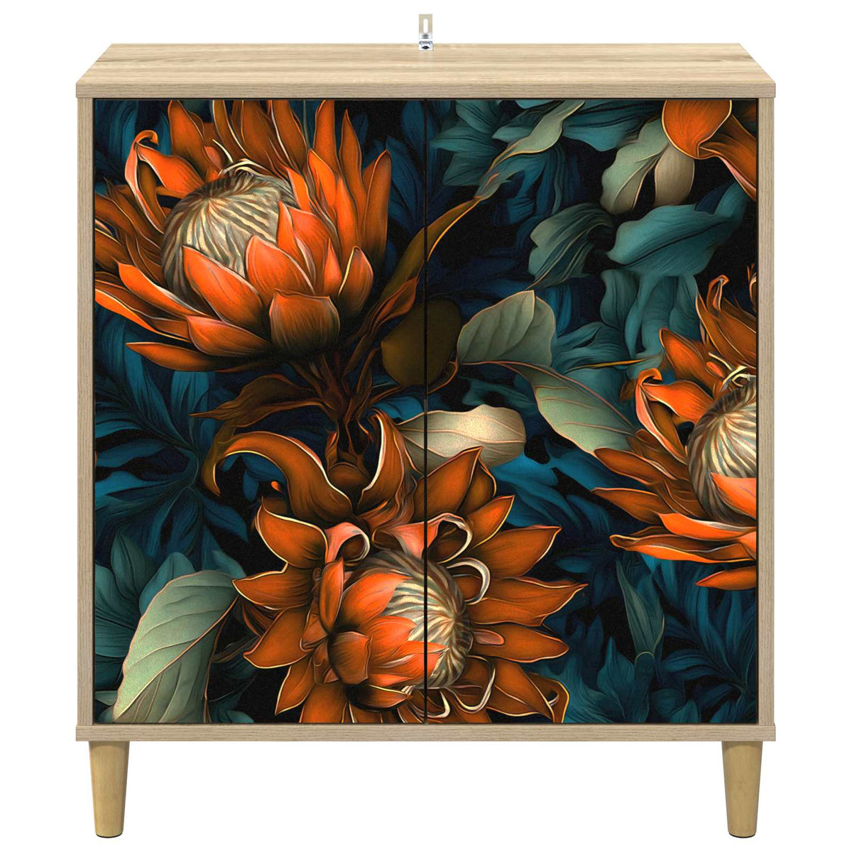 Kreveta LOCHEM Sonoma 69 x 33 x 75 cm Konstruirano drvo