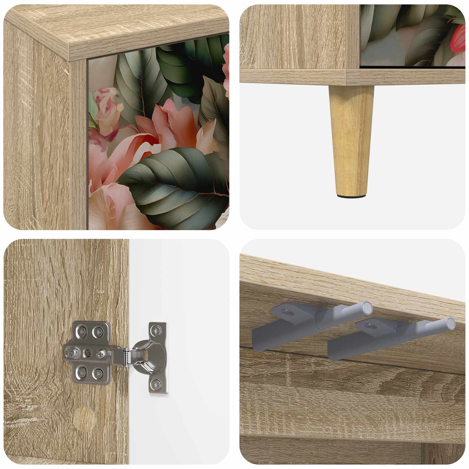 Kreveta BORNE Sonoma 69 x 33 x 75 cm Konstruirano drvo