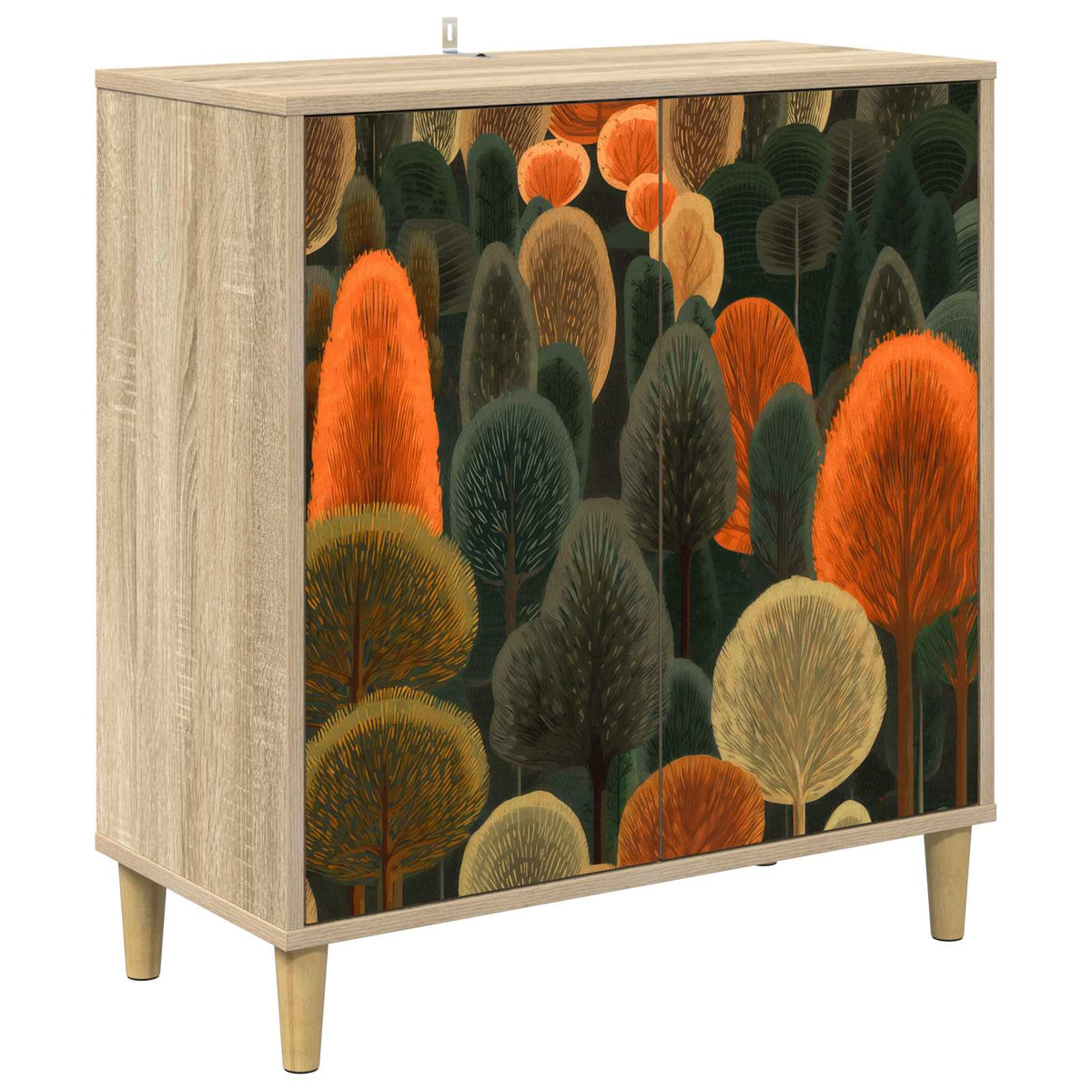 Kreveta ZAANDAM Sonoma 69 x 33 x 75 cm Konstruirano drvo