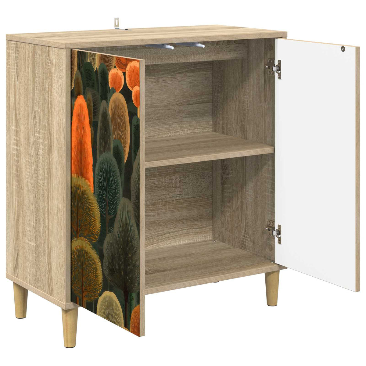 Kreveta ZAANDAM Sonoma 69 x 33 x 75 cm Konstruirano drvo