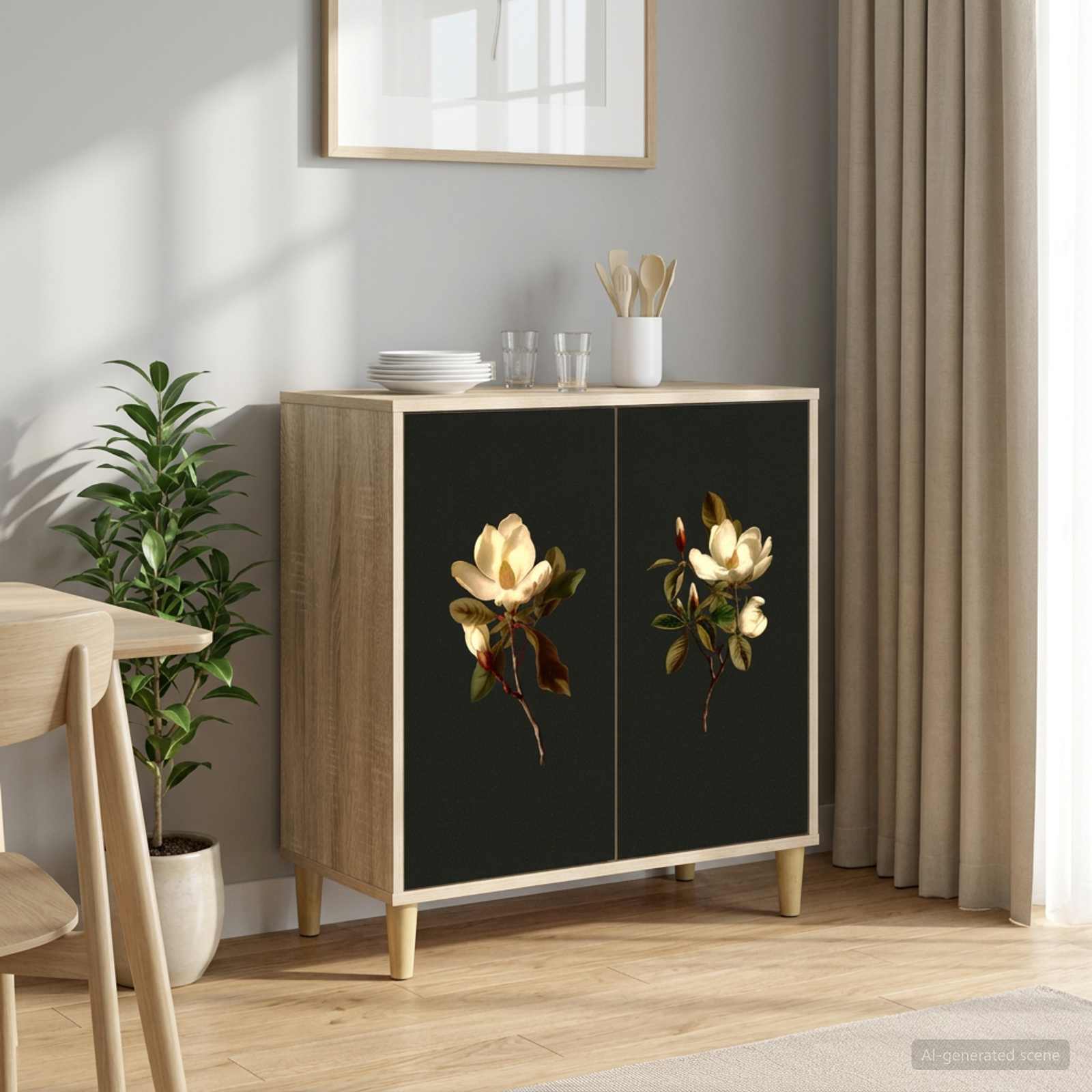 Kreveta BREMEN Sonoma 69 x 33 x 75 cm Konstruirano drvo