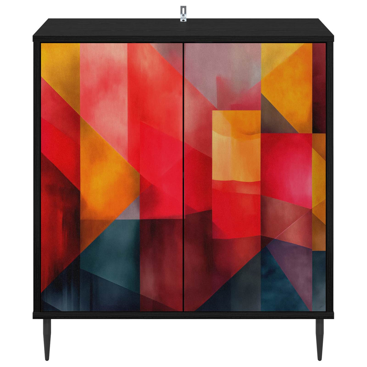 Kreveta HEESCH Crni hrast 69 x 33 x 76 cm Konstruirano drvo