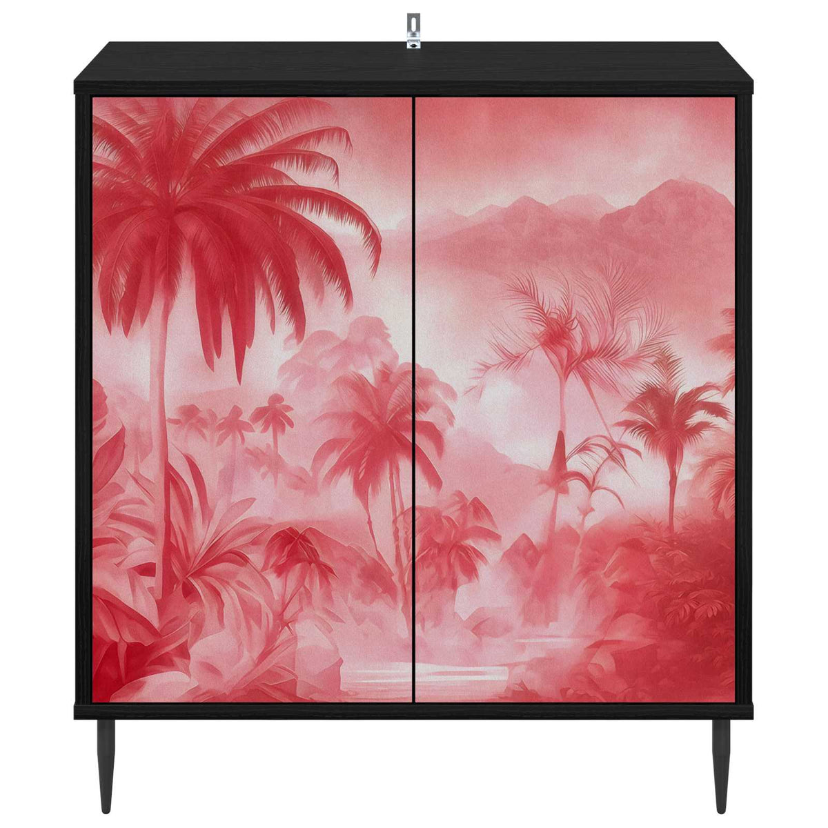 Kreveta AACHEN Crni hrast 69 x 33 x 76 cm Konstruirano drvo