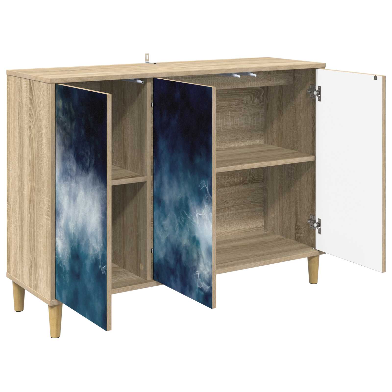 Kreveta RAALTE Sonoma 102 x 33 x 75 cm Konstruirano drvo