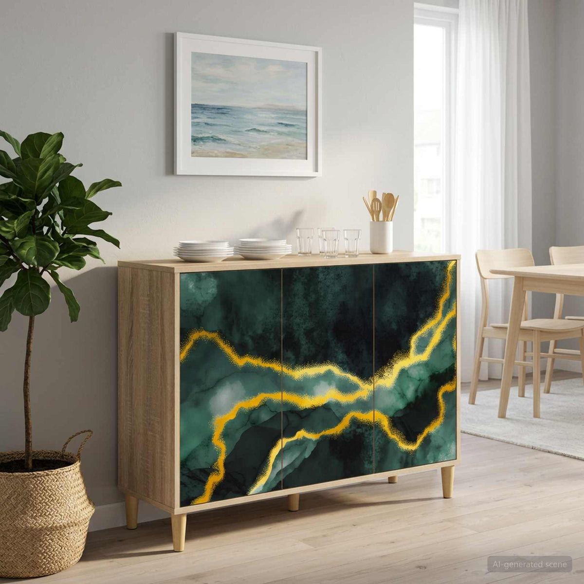 Kreveta WIJHE Sonoma 102 x 33 x 75 cm Konstruirano drvo