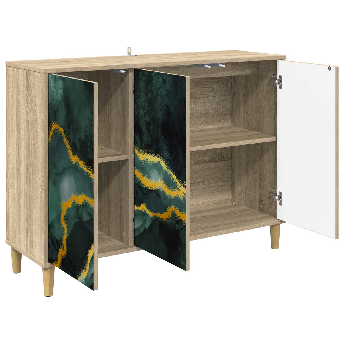 Kreveta WIJHE Sonoma 102 x 33 x 75 cm Konstruirano drvo