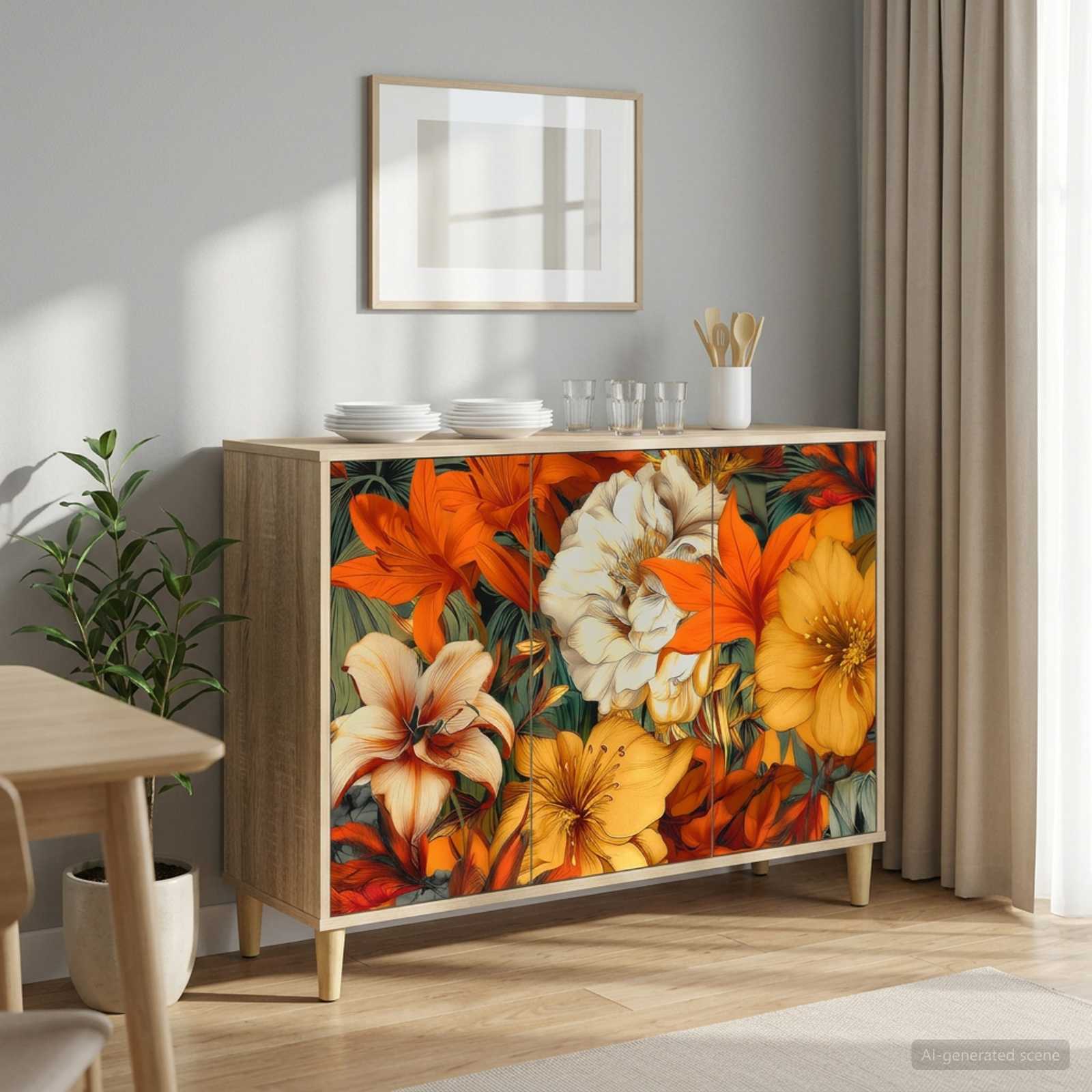 Kreveta GENNEP Sonoma 102 x 33 x 75 cm Konstruirano drvo