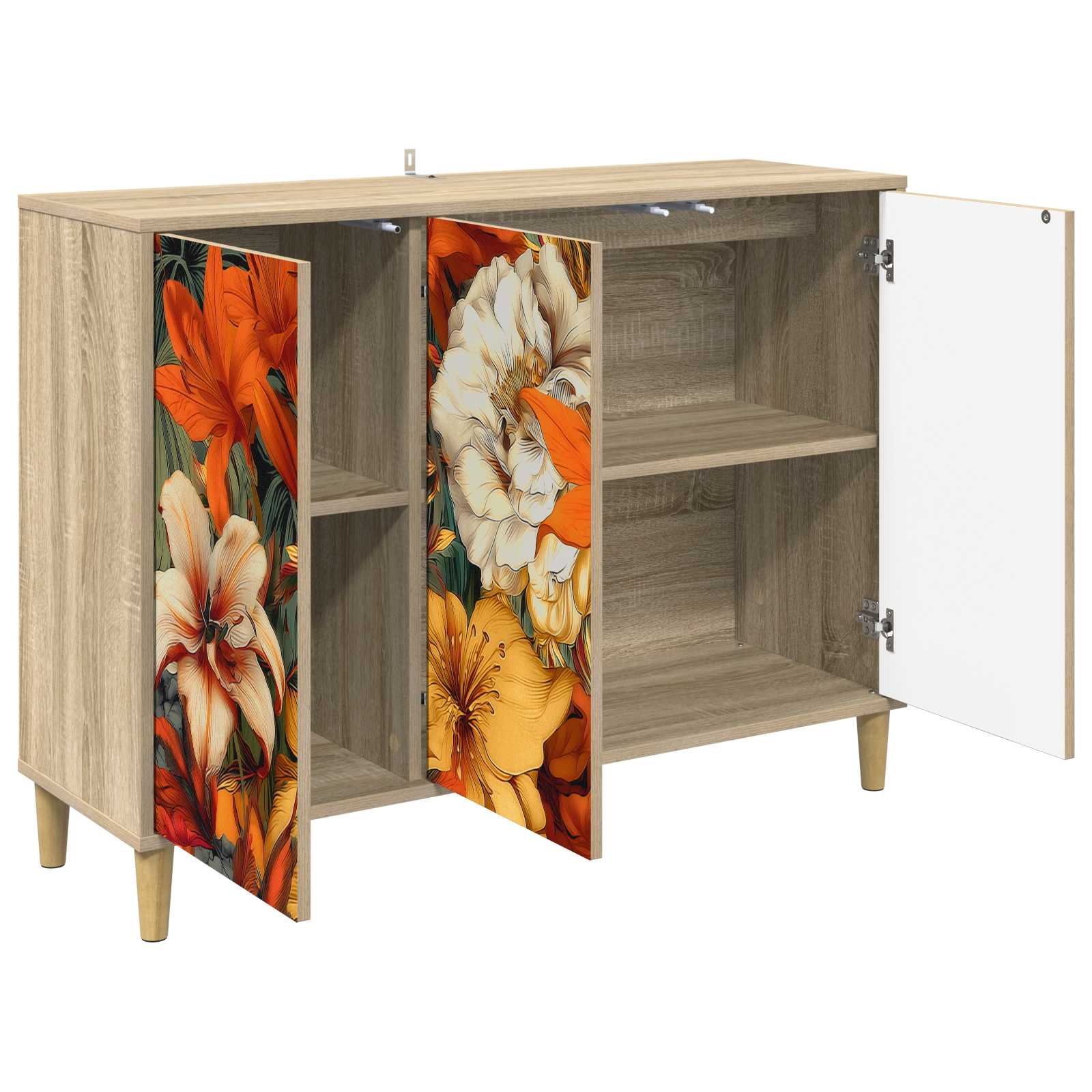 Kreveta GENNEP Sonoma 102 x 33 x 75 cm Konstruirano drvo