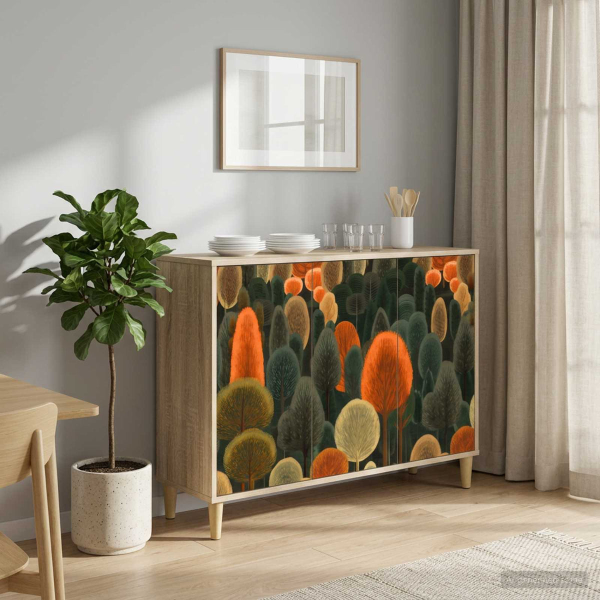 Kreveta ZAANDAM Sonoma 102 x 33 x 75 cm Konstruirano drvo