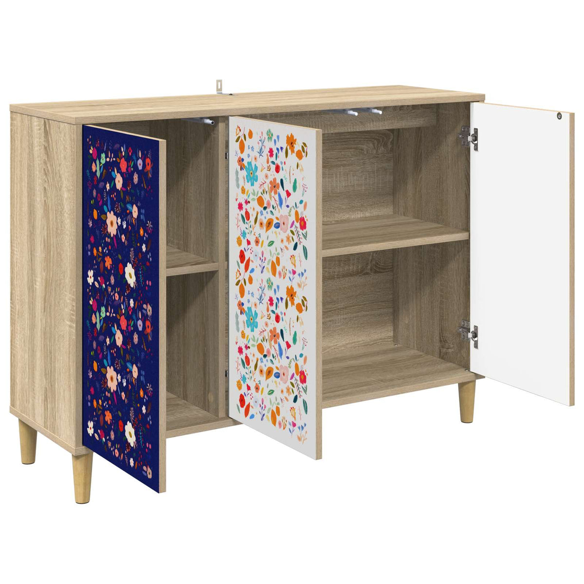Kreveta MAINZ Sonoma 102 x 33 x 75 cm Konstruirano drvo