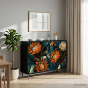 Kreveta LOCHEM Crni hrast 102 x 33 x 76 cm Konstruirano drvo