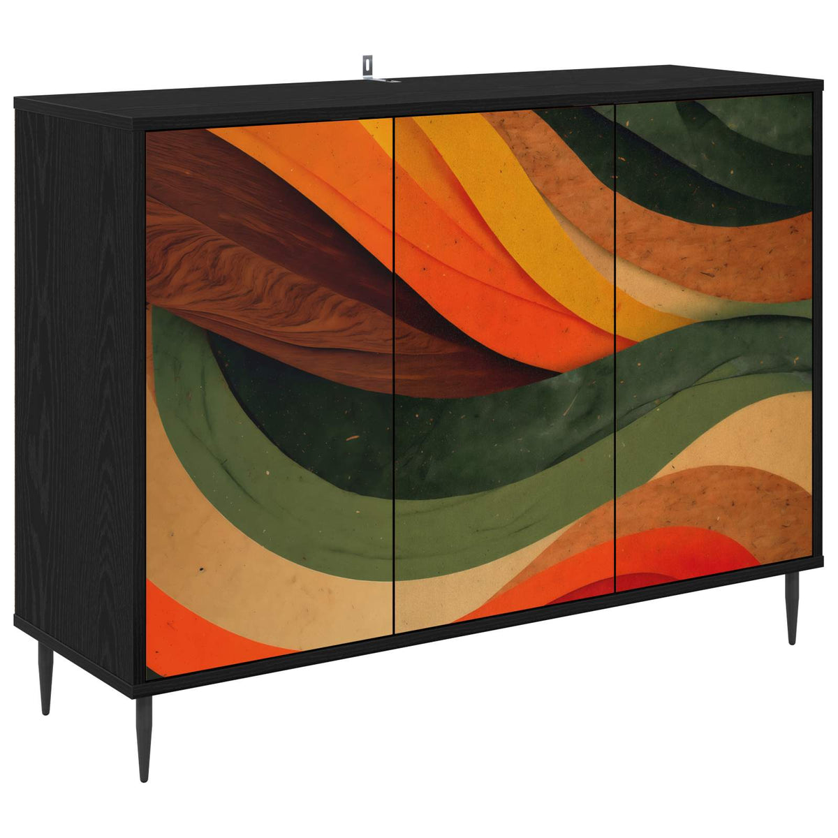 Kreveta BONN Crni hrast 102 x 33 x 76 cm Konstruirano drvo