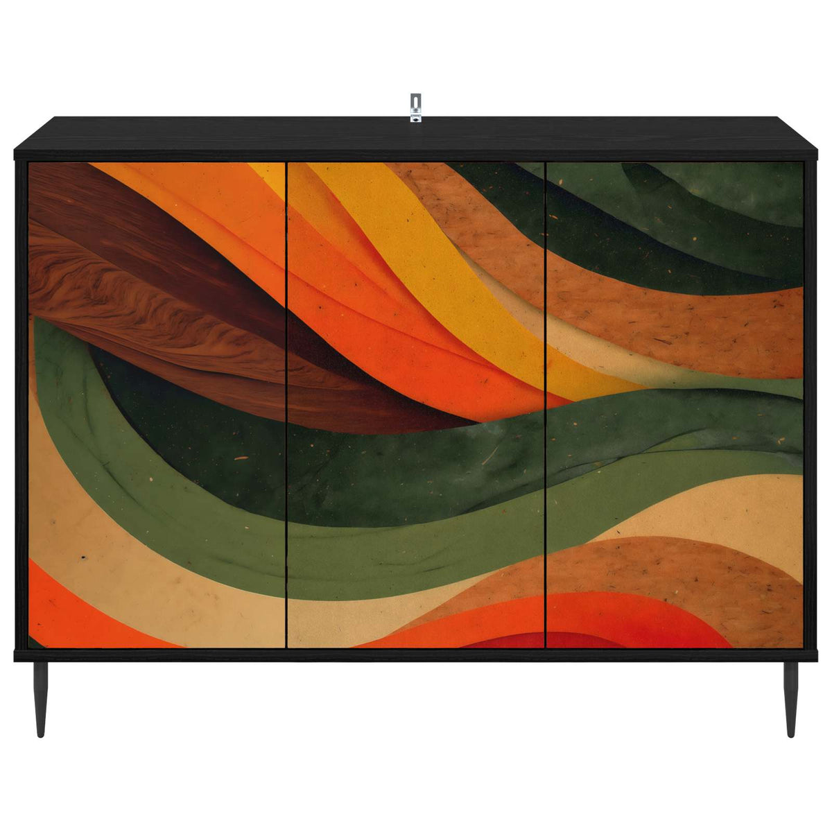 Kreveta BONN Crni hrast 102 x 33 x 76 cm Konstruirano drvo