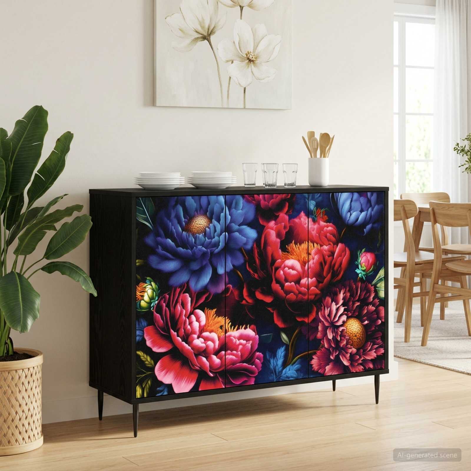 Kreveta KIEL Crni hrast 102 x 33 x 76 cm Konstruirano drvo